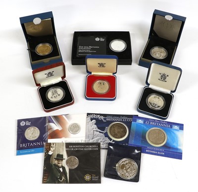 Lot 416 - Mixed Royal Mint Silver Coinage; 12 coins...