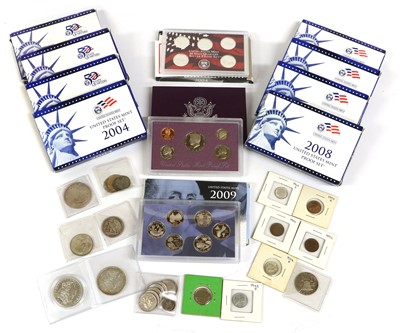 Lot 188 - Assorted USA Coins and Proof Sets; to include;...