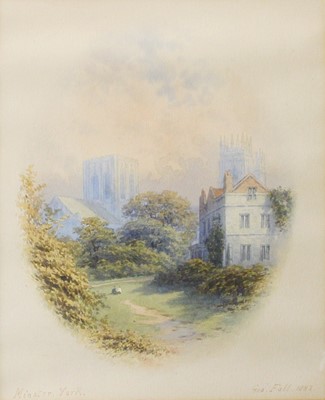 Lot 1042 - George Fall (1848-1925) "Minster. York" Signed,...