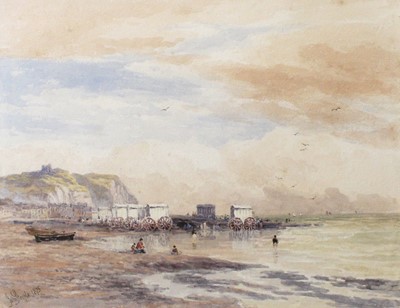 Lot 1118 - John Steeple (1823-1877) "The Beach, Hastings"...