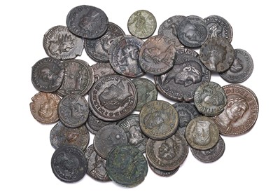 Lot 12 - Mixed Roman Imperial Bronze Coinage; 34 coins,...