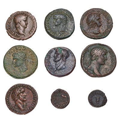 Lot 11 - Mixed Roman Imperial Bronze Coinage; 9 coins,...