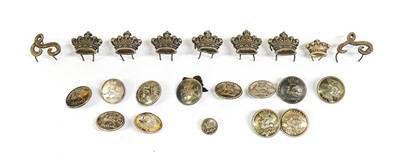 Lot 304 - Thirteen Various Livery Buttons, cast with the...