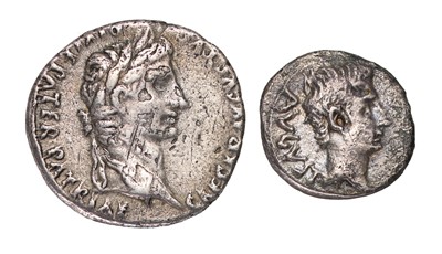 Lot 5 - 2x Roman Imperial, Augustus, Silver Coins;...