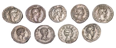 Lot 7 - Assorted Roman Imperial Denarii, 9 coins, 2nd...