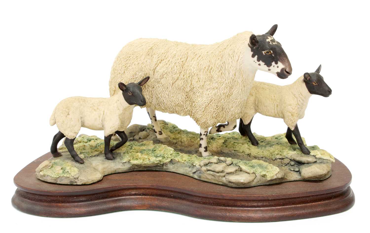 Lot 104 - Border Fine Arts 'Mule Ewe and Lambs', model...