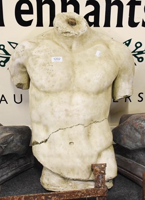 Lot 1202 - A Greco Roman Style Torso Sculpture, 70cm