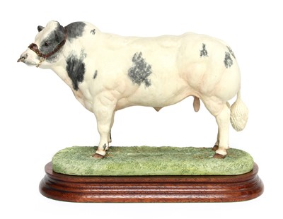 Lot 113 - Border Fine Arts 'Belgian Blue Cow and Calf',...