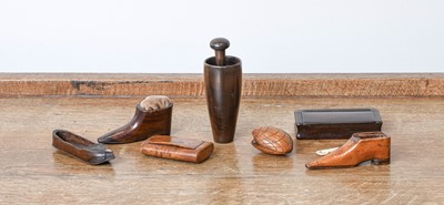 Lot 193 - A Treen Snuff Pestle and Mortar, 19th century...