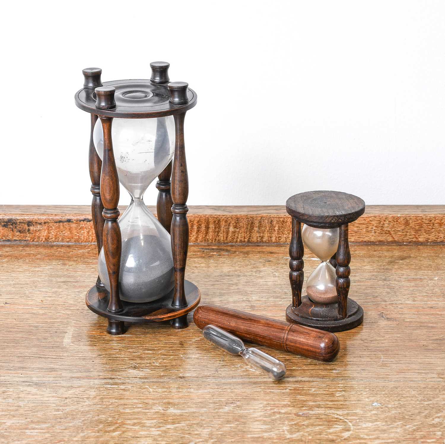 Lot 170 - An Hourglass Sermon Timer, 19th century, in...