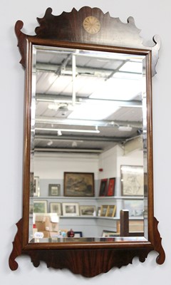 Lot 1 - A George III Style Mahogany Fret Work Mirror,...