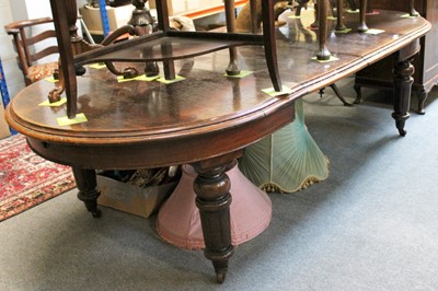 Lot 78 - A Victorian Mahogany Wind Out Dining Table, on...