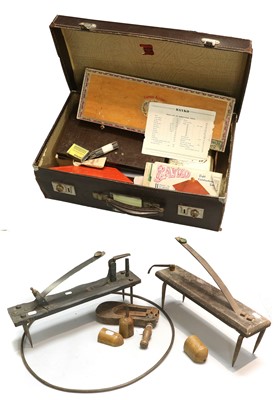 Lot 169 - A Knurr and Spell Trap, 19th century, along...