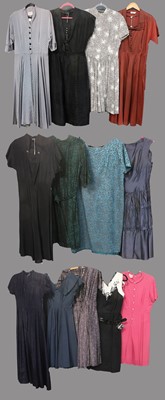 Lot 2180 - Circa 1940s and Later Ladies Day Dresses,...
