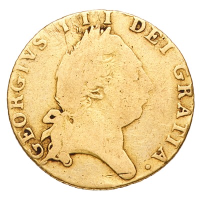 Lot 232 - George III, Half Guinea 1790, fifth laureate...