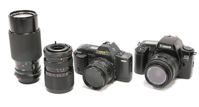 Lot 219 - Various Cameras And Lenses