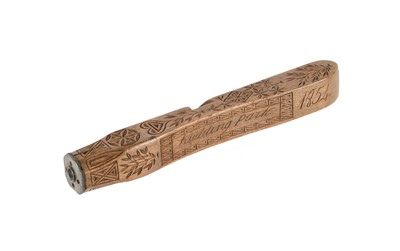 Lot 2234 - An Intricately Carved Knitting Stick,...