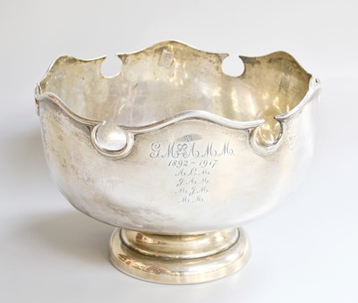 Lot 10 - A George V Silver Rose-Bowl, by Pearce and...