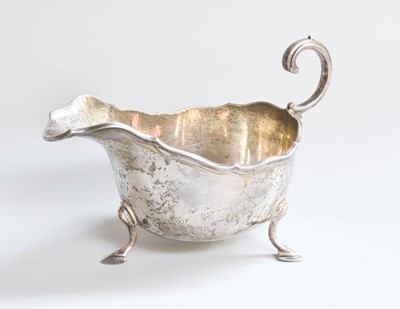 Lot 27 - A George V Silver Sauceboat, by Adie Brothers,...