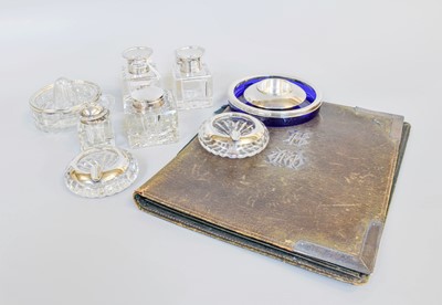 Lot 96 - A Collection of Assorted Silver-Mounted Glass...
