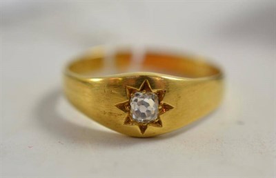 Lot 26 - An 18ct gold diamond ring, 0.25 ct approximately