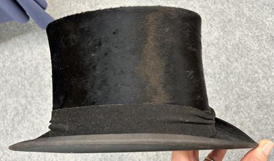 Lot 2218 - A Henry Heath Black Silk Top Hat in a Fitted...