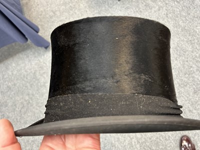 Lot 2218 - A Henry Heath Black Silk Top Hat in a Fitted...