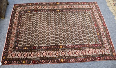 Lot 1011 - Karabagh Rug, the field with rows of boteh...