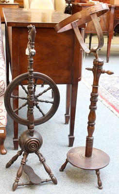 Lot 289 - A 19th Century Black Forest Spinning Wheel,...