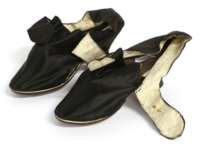 Lot 2252 - A Pair of Late 18th Century Lady's Shoes in...