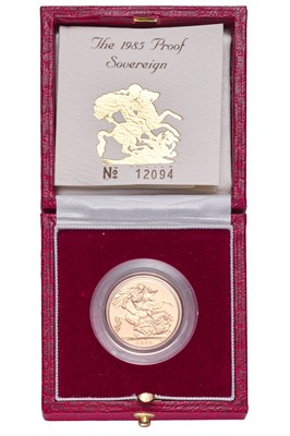 Lot 297 - Elizabeth II, Proof Sovereign 1985;...