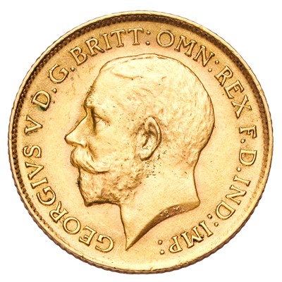 Lot 287 - George V, Half Sovereign 1915; very fine