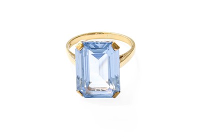 Lot 362 - A 9 Carat Gold Synthetic Spinel Ring, the...