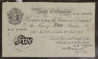 Lot 452 - British and World Banknote Album; comprising...