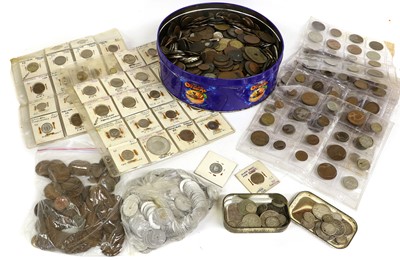 Lot 198 - Mixed Job Lot of Coins and Tokens, comprising;...