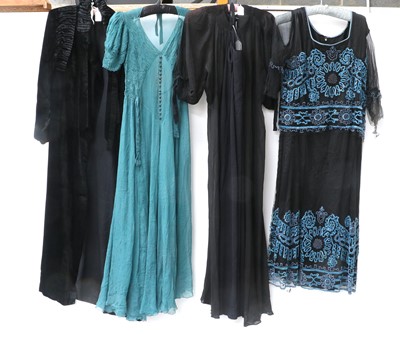 Lot 2234 - Circa 1920s Ladies Evening Dresses comprising...