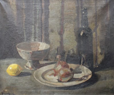 Lot 397 - Ronald Allen (20th Century) Still life with a...