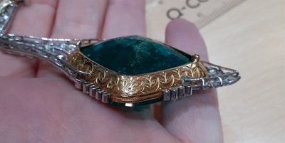 Lot 2343 - A Belle Epoque Colombian Emerald and Diamond...