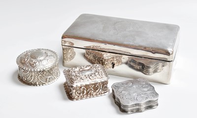 Lot 45 - A George V Silver Jewellery-Box, by Charles S....
