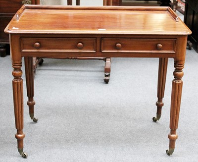 Lot 62 - A 19th Century Mahogany Two Drawer Side Table,...