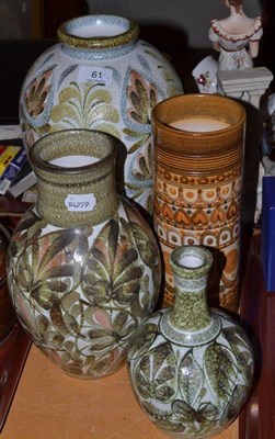 Lot 61 - Four Denby vases