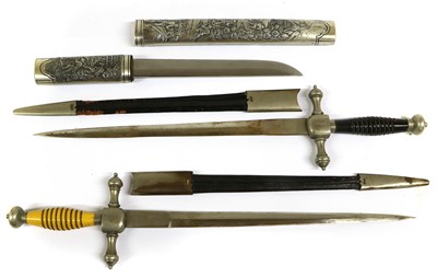 Lot 200 - Two 20th Century Continental Police Daggers,...