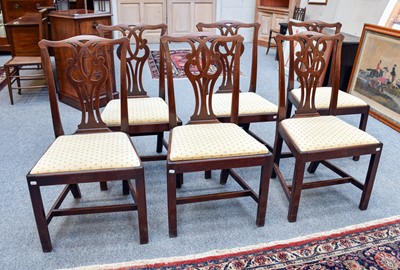 Lot 169 - A Set of Six George III Mahogany Dining Chairs,...