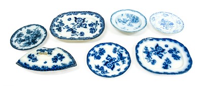 Lot 41 - A Middlesbrough Blue and White Meat Platter,...