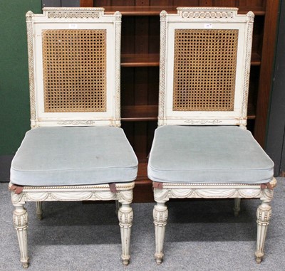Lot 110 - A Pair of French Louis XVI Style Painted and...