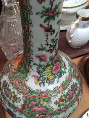 Lot 159 - A Cantonese Porcelain Bottle Vase and Cover,...
