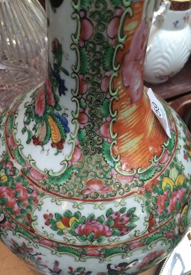 Lot 159 - A Cantonese Porcelain Bottle Vase and Cover,...
