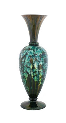 Lot 17 - A Linthorpe Pottery Vase, decorated with ivy,...