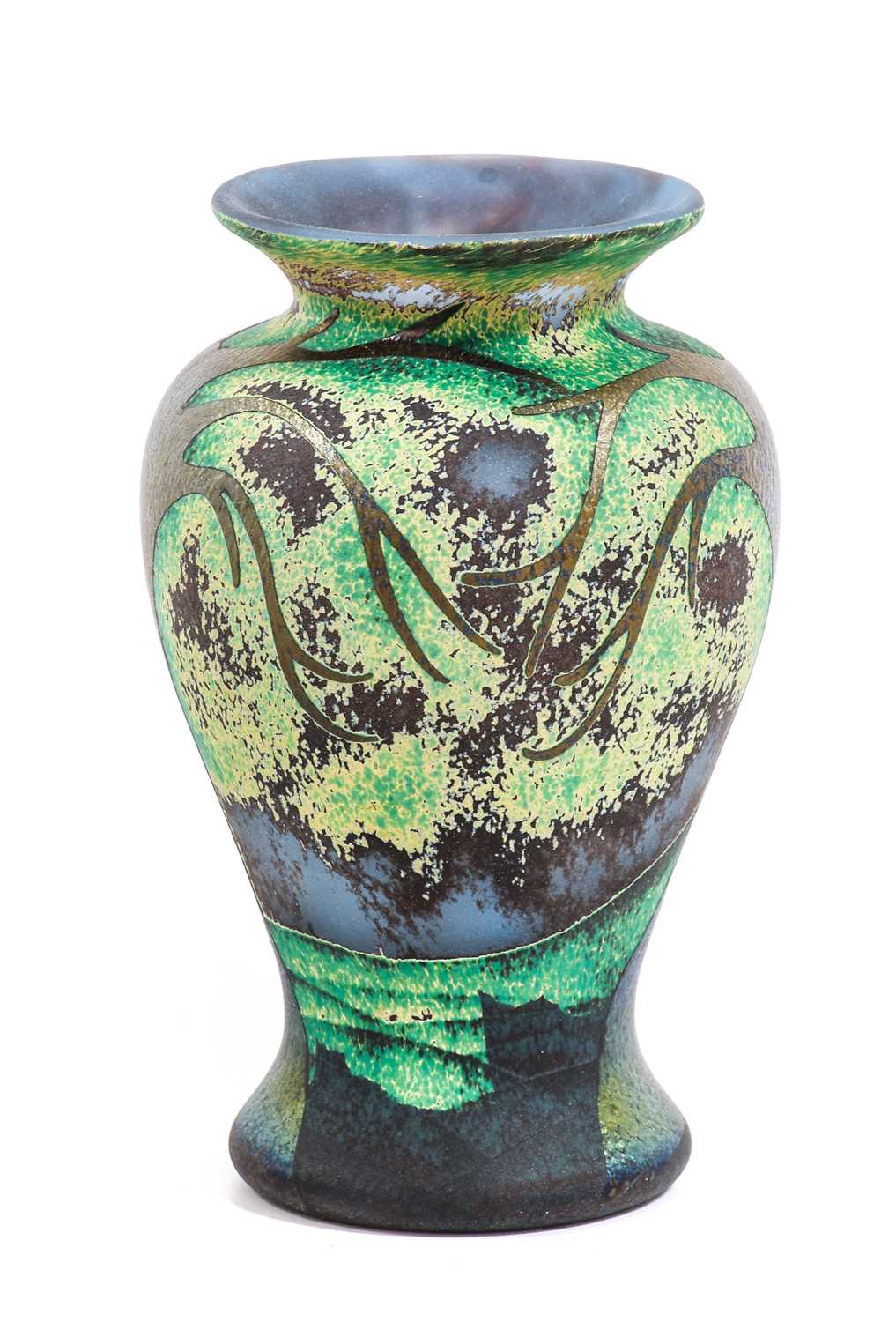 Lot 294 - An Okra Pendle Mist Glass Vase, designed by...