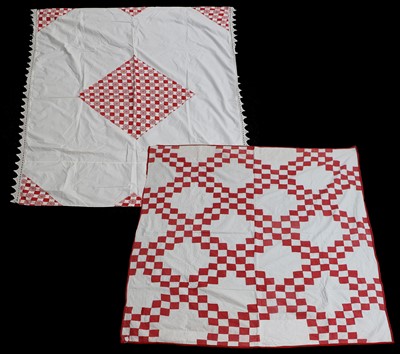 Lot 2076 - Late 19th Century Double Irish Chain Quilt in...